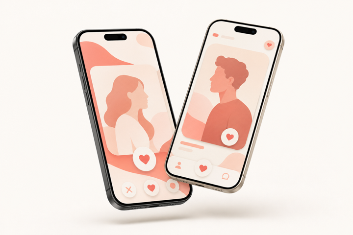 Product mockup showing Bites and Sparks app screens on two phones